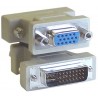 Adapteris DVI-I 24+5 pin uz VGA